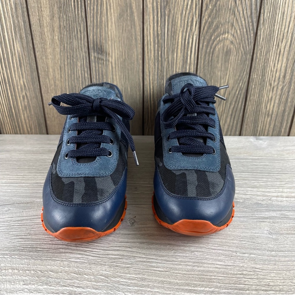 PRADA Women’s Designer Suede Nylon Camouflage Camo Sneakers Casual Shoes Sz:37.5 - Picture 7 of 16